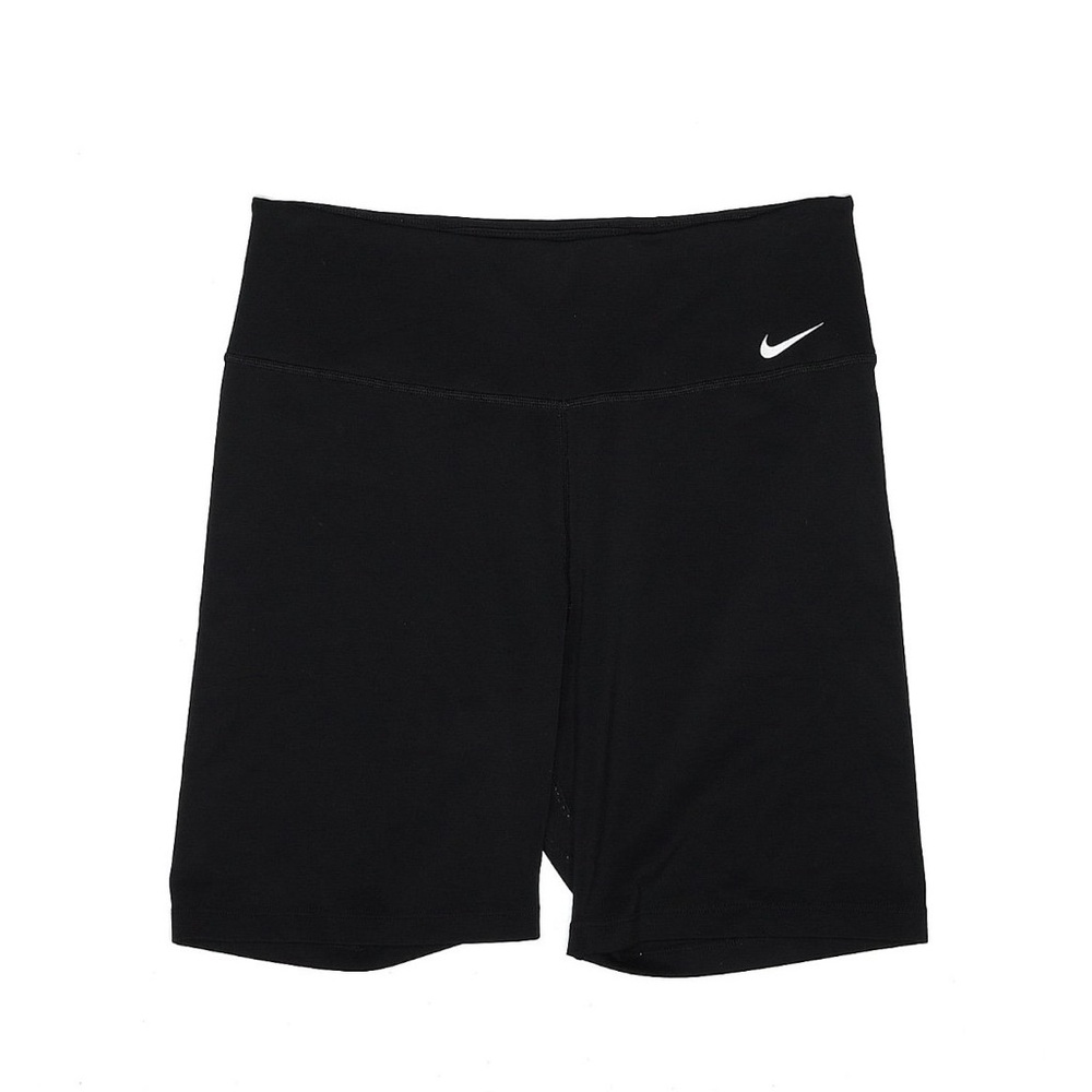 Nike Black Athletic Shorts with High Waistband and Moisture-Wicking Fabric